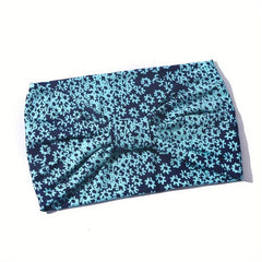 Bohemian Rose Print Boho Headband Wide Sweatbands Hair Accessories For Women