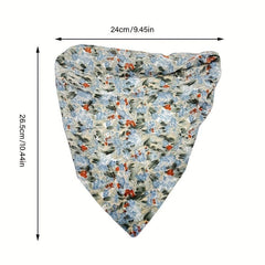 Floral Hair Bandanas Head Kerchief Boho Hair Scarf Triangle Hair Accessories