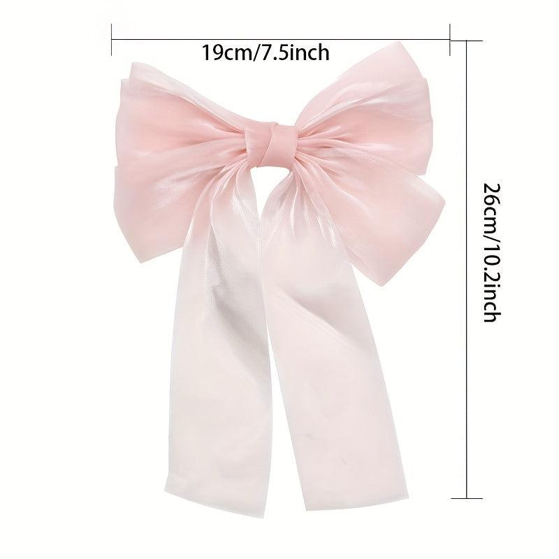 Mesh Bowknot Hair Clip French Barrette Hair Accessories