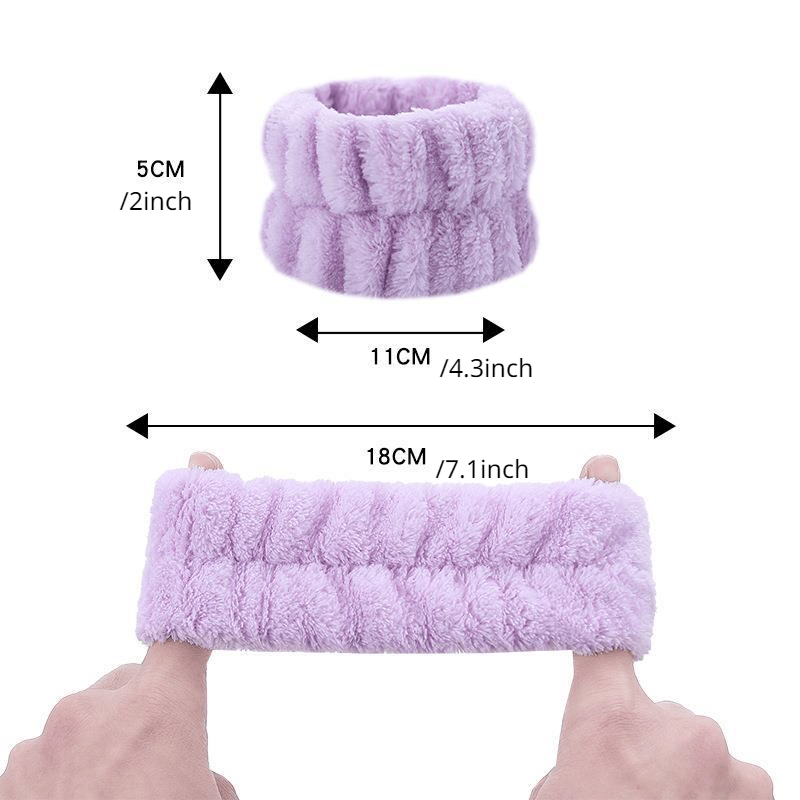 Plush Absorbent Wrist Wash Band Towel Waterproof Hand Wash Wrist Guard
