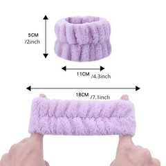 Plush Absorbent Wrist Wash Band Towel Waterproof Hand Wash Wrist Guard