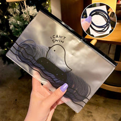 100pcs Thin Rubber Band Adult Hair Ring Women's Hair Accessories