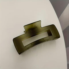 Large Frosted Rectangle Hair Claw Ponytail Holder Hair Accessories