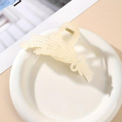 Wheat Shape Hair Claw Plastic Shark Claw Ponytail Holder