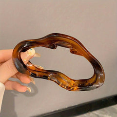 Acrylic Vintage Hair Claw Back Head Shark Claw Ponytail Holder