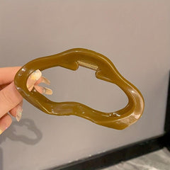 Acrylic Vintage Hair Claw Back Head Shark Claw Ponytail Holder