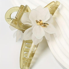 Floral Hair Claw Ponytail Hair Accessory For Women