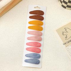 10 Pcs Flower Hair Clip Snap Barrette Hair Slides Non Slip Hair Decoration