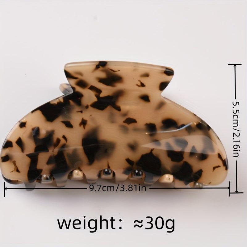 Women's Leopard Pattern Hair Clip Hair Claw Non-slip Hair Accessories
