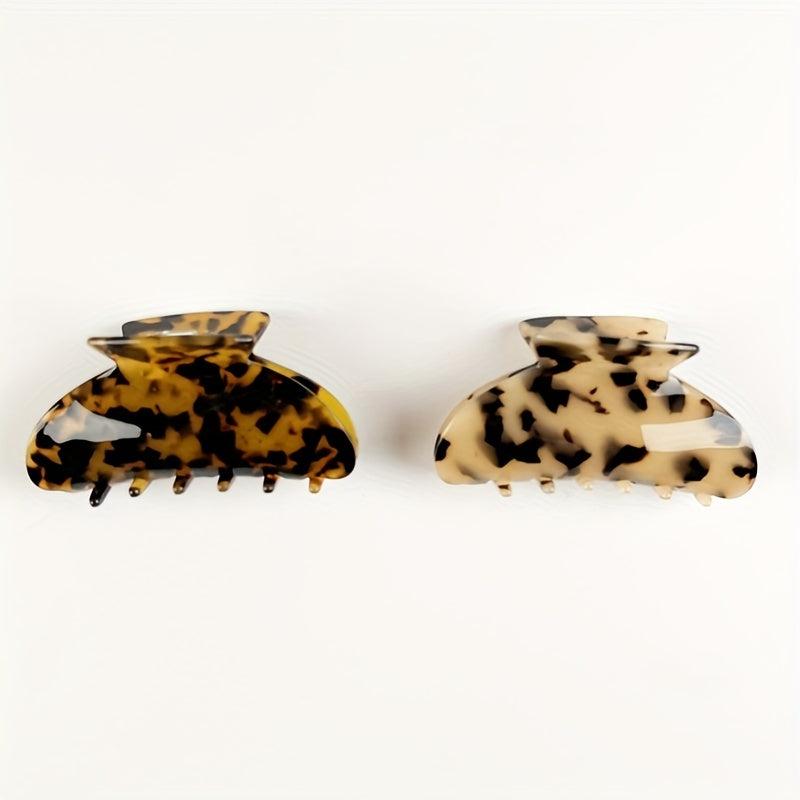 Women's Leopard Pattern Hair Clip Hair Claw Non-slip Hair Accessories