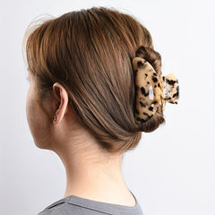 Women's Leopard Pattern Hair Clip Hair Claw Non-slip Hair Accessories