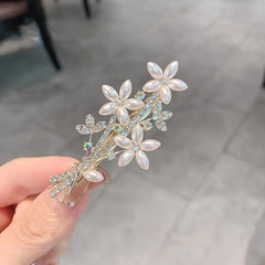 Rhinestone Butterfly Tassel Hair Clip for Women