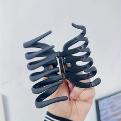 4pcs Frosted Hair Claw Retro Octopus Shape Hair Claw For Women