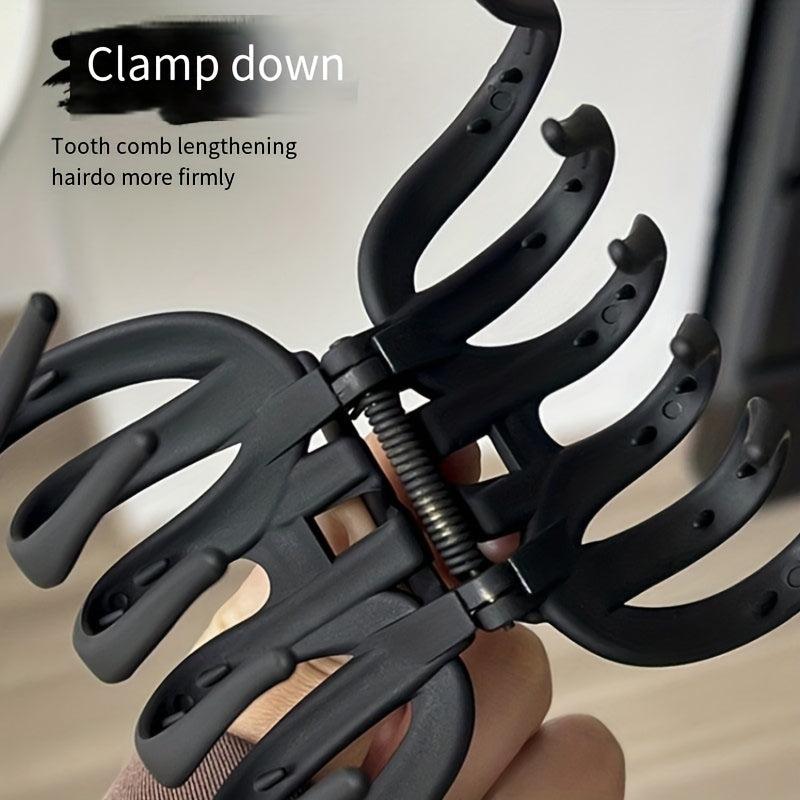 4pcs Frosted Hair Claw Retro Octopus Shape Hair Claw For Women