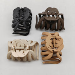 4pcs Frosted Hair Claw Retro Octopus Shape Hair Claw For Women