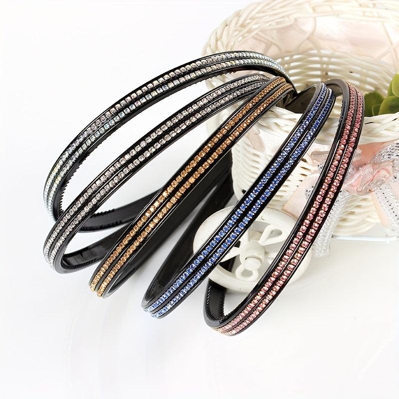 Sparkling Rhinestones Wide Headband for Women