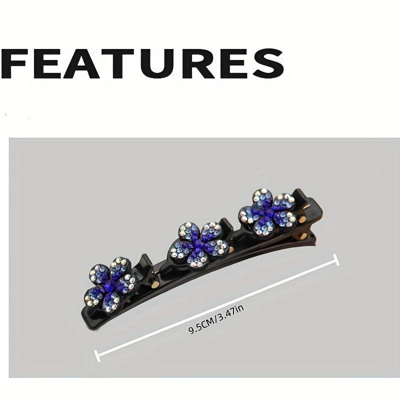 Rhinestone Flower Hair Clip Duck Billed Clip Head Jewelry Hair Accessories