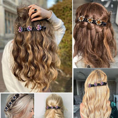 Rhinestone Flower Hair Clip Duck Billed Clip Head Jewelry Hair Accessories