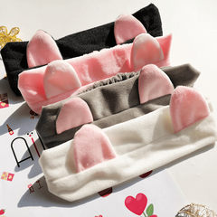 Cat Ears Headband Soft Hair Accessories for Spa Makeup
