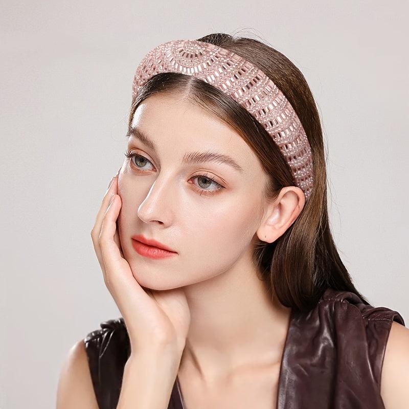 Sparkling Diamond Headband Hair Hoop for Women Girls