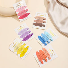 18pcs No Bend Hair Clips For Woman Girl Candy Colors