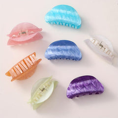 Cloud Pattern Acrylic Hair Claw Vintage Clip