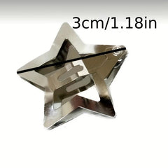 20pcs Y2K Star Hair Clip Hiphop Snap Clip Barrette Hair Slides Clip