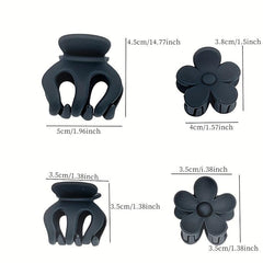 Small Flower Hair Claw Ponytail Side Clip