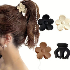Small Flower Hair Claw Ponytail Side Clip