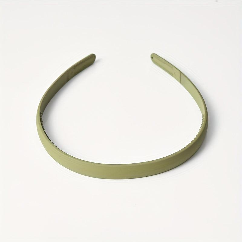 9pcs Matte Solid Headband Nonslip Head Hoop Sweet Headdress Hair Accessories