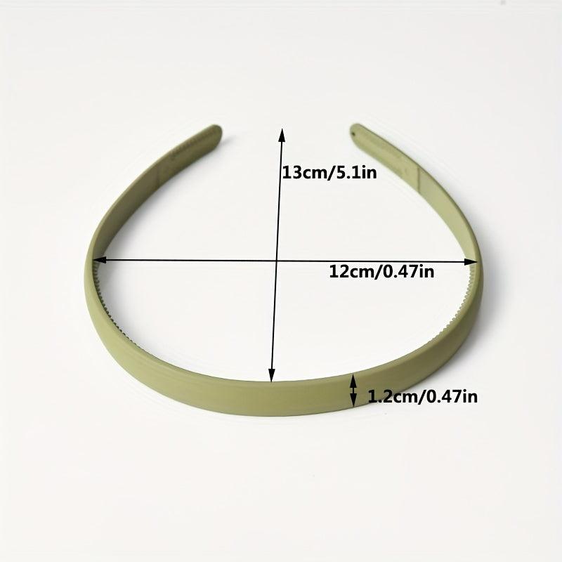 9pcs Matte Solid Headband Nonslip Head Hoop Sweet Headdress Hair Accessories
