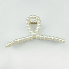 Faux Pearl Large Hair Clip Ponytail Holder Head Jewelry Hair Accessories
