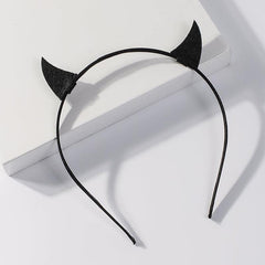 Glitter Devil Horns Headband Christmas Cosplay Costume