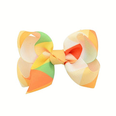 Colorful Bow Hair Clips for Girls Kids, Printed Bowknot Hair Accessory