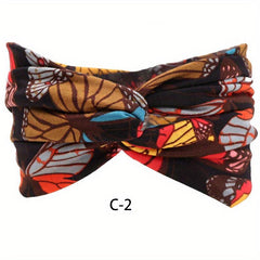 Boho Style Cross Knotted 2 Layers Sports Hairband