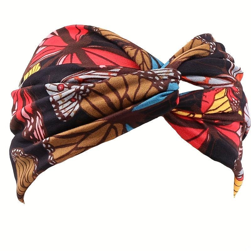 Boho Style Cross Knotted 2 Layers Sports Hairband