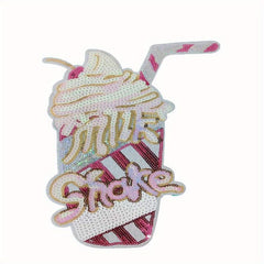 Sequin Ice Cream Shape Cloth Stickers DIY Clothing Accessories Patches
