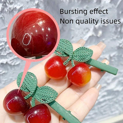 Acrylic Cherry Hair Clip Duckbill Barrette Hair Slide Non-Slip Hair Decoration
