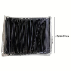 100 Pcs Solid Bobby Pin Alloy Hair Clip Non Slip Hair Accessory