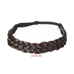 Elastic Braided Headband Synthetic Hair Braid Headband