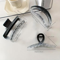 Gradient Hair Claw Transparent Butterfly Hair Grab Vintage Hair Clip