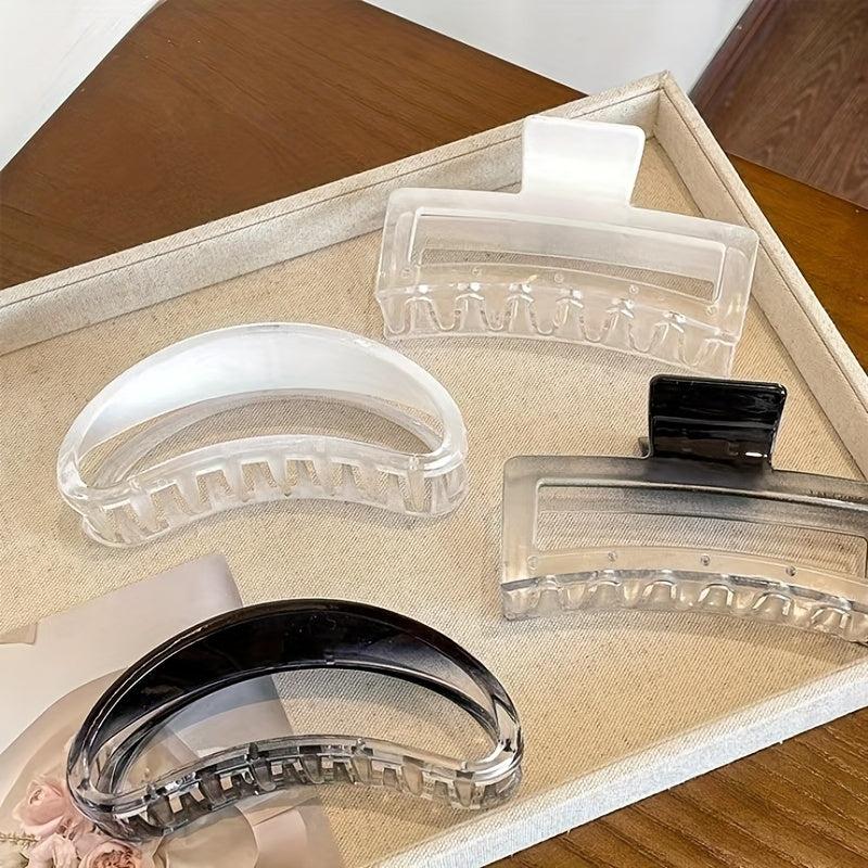 Gradient Hair Claw Transparent Butterfly Hair Grab Vintage Hair Clip