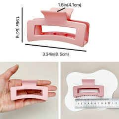 Matte Rectangle Hair Claws - Basic Hair Accessories