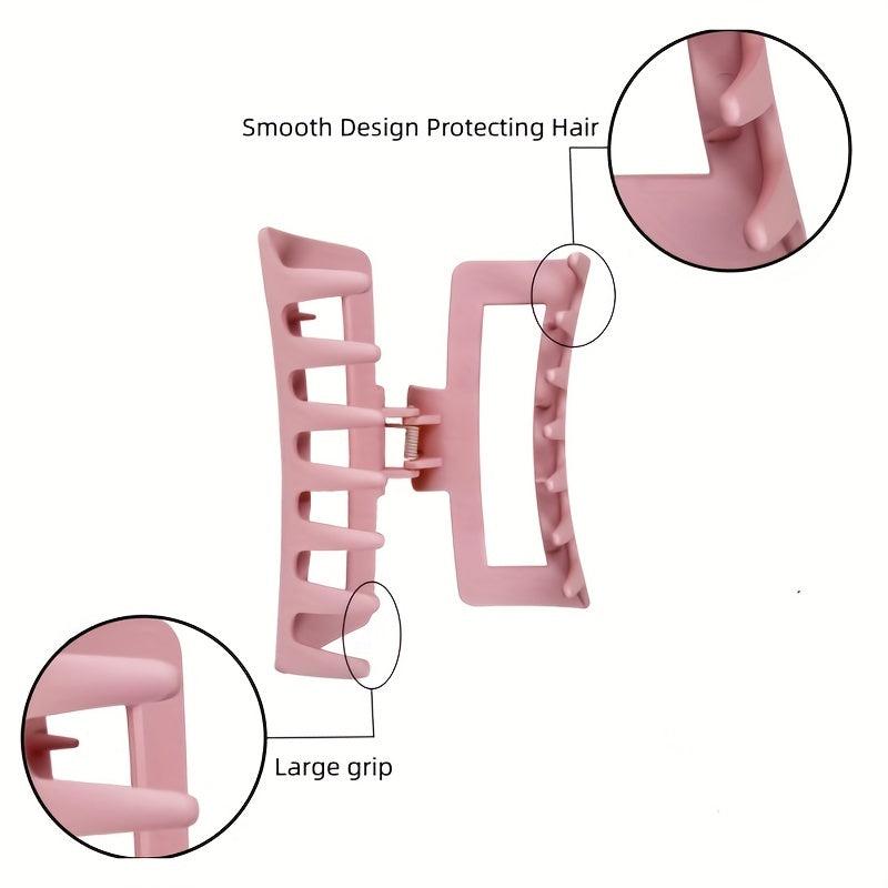 Matte Rectangle Hair Claws - Basic Hair Accessories
