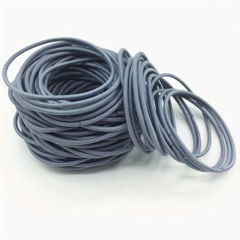 100pcs Hair Tie Elastic Hair Rope Ponytail Holder Women Girls