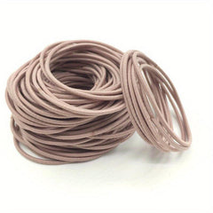 100pcs Hair Tie Elastic Hair Rope Ponytail Holder Women Girls