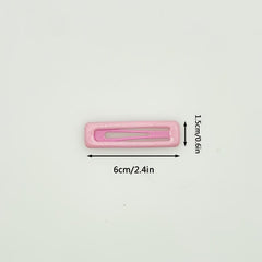 10pcs Colorful Snap Prong Hair Clips Barrettes for Girls Hair Bows
