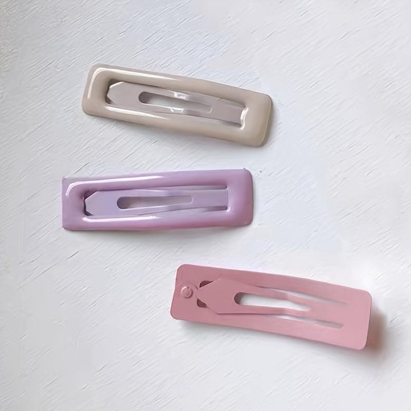 10pcs Colorful Snap Prong Hair Clips Barrettes for Girls Hair Bows