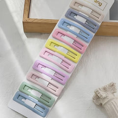10pcs Colorful Snap Prong Hair Clips Barrettes for Girls Hair Bows