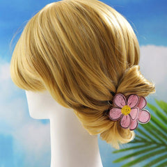 Graphic Flower Hair Claw Acrylic Banana Clip Hairgrip Non Slip Hair Accessory